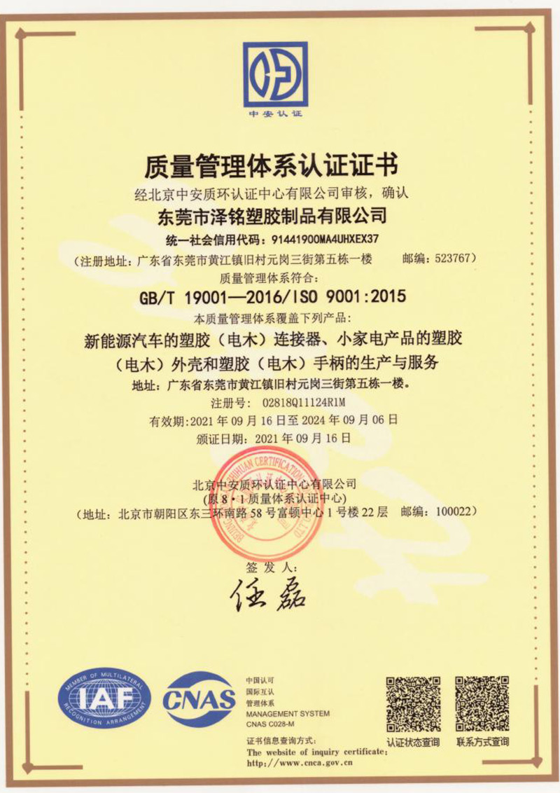 ISO9001(中文）